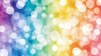 Obraz premium Rainbow Bokeh Lights Abstract Background
