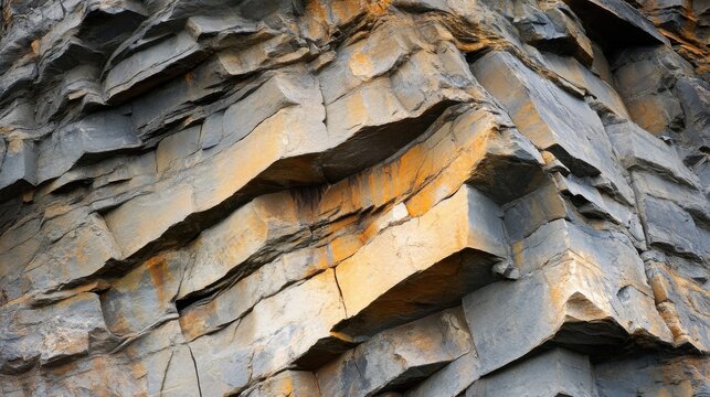 Hornfels cliff face. Generative AI