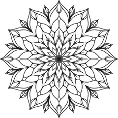 Print Design Mandala Alpona Art 
