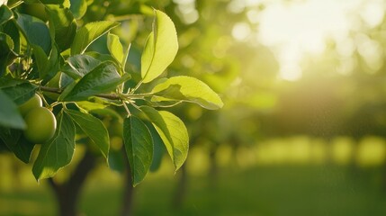 Obraz premium Farmer spraying trees in orchard nongkhane agriculture photography lush environment close-up view crop protection