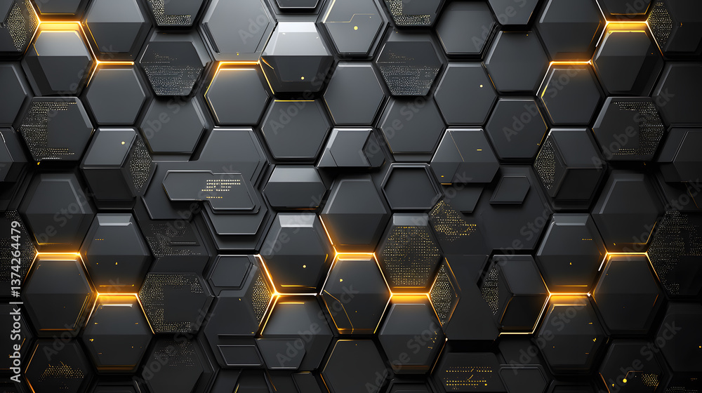 Poster dynamic abstract geometric pattern tech-inspired luxury digital art futuristic environment close-up 