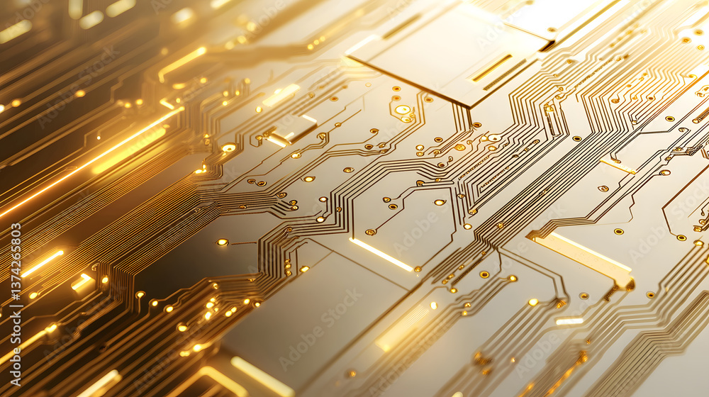 Poster digital circuit board abstract design technology background image futuristic environment close-up vi