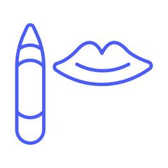 Lip Stain Icon Design
