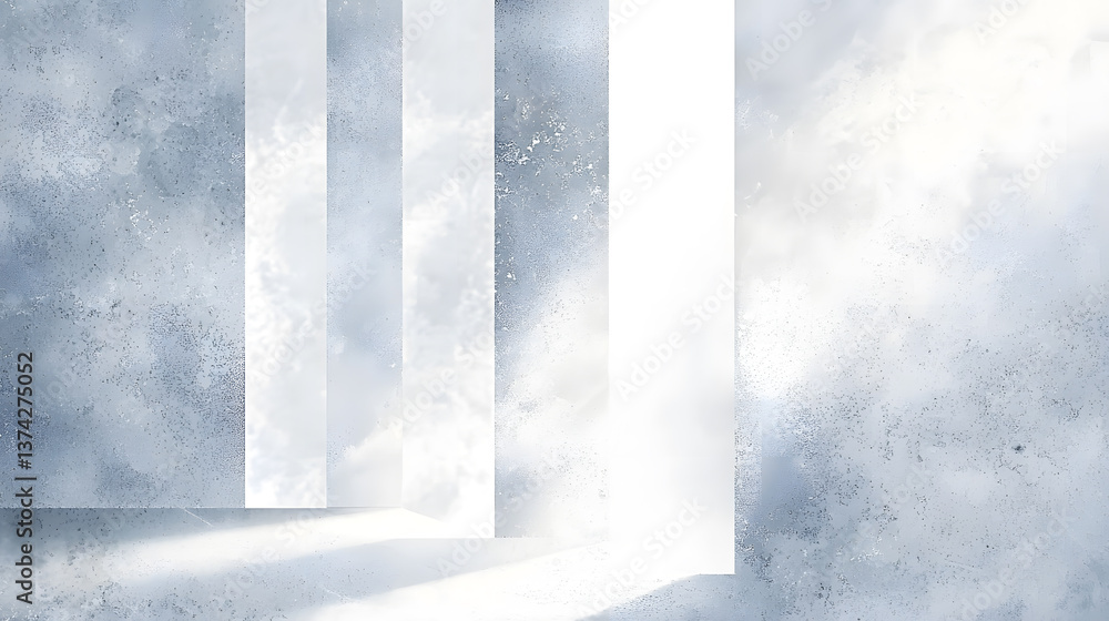 Aufkleber soft watercolor texture with subtle transitions abstract art studio calm environment aesthetic viewp