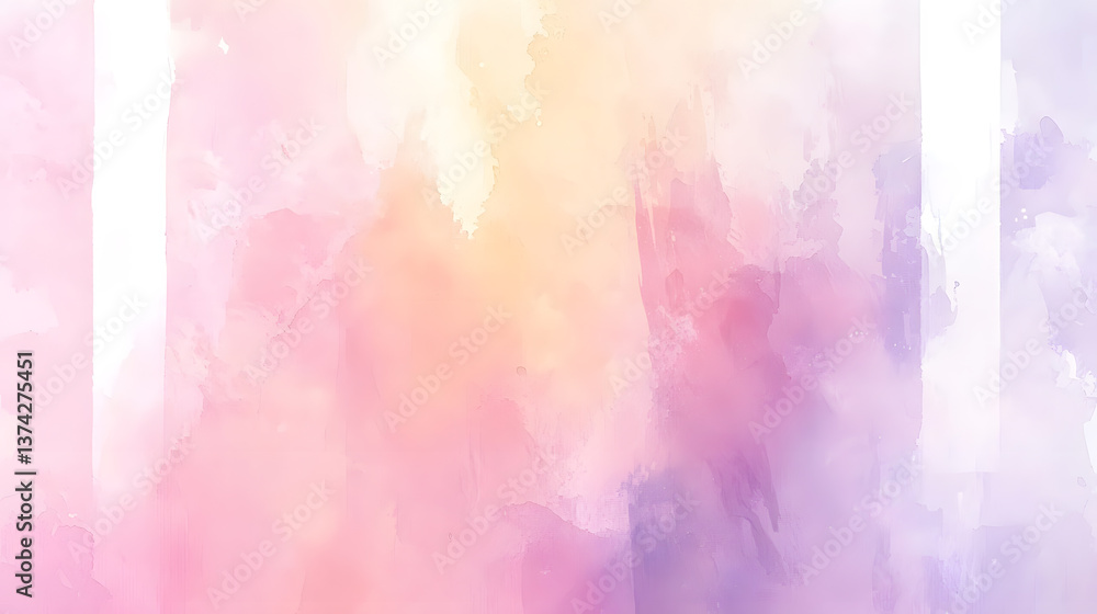 Poster soft watercolor transitions in abstract art studio setting visual content creative environment artis
