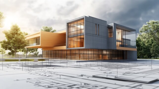 Architects and engineers design buildings on computers using 2D and 3D models. These models help them visualize and plan the structures before they're built.