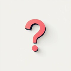 Logo with question mark,PNG,clipart,white,transparent background, gradient,minimalistic design