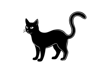 black cat vector