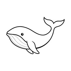 vector illustration of cartoon fish