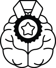 brain with a star on it