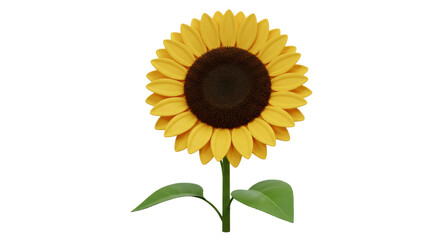Obraz premium A single vibrant sunflower stands tall against a soft background