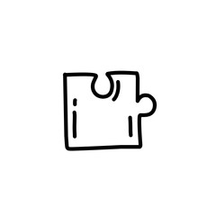 hand drawn puzzle lines