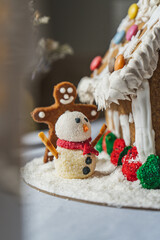 Obraz premium GALLETA DE NAVIDAD HOMBRE DE NIEVE