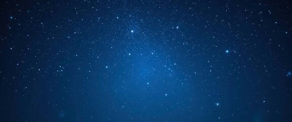 Fototapeta premium Celestial Dream A Dark Blue Night Sky Filled with Twinkling Stars