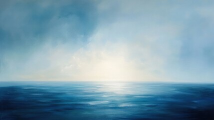 Fototapeta premium Water meets sky. Generative AI