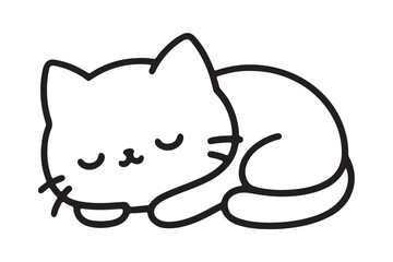 Cat icon on white background.01