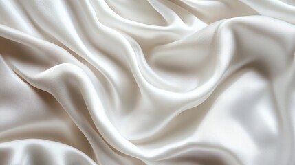 Fototapeta premium White fabric smooth texture. Generative AI