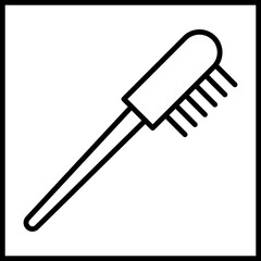 Eyebrow Brush Icon Design