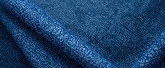 Naklejka premium Woven Denim Silk A Blue Silk Background with a Textured and Casual Woven Effect