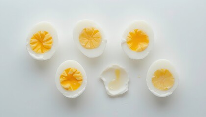  Less is More Soft Boiled Eggs Presented in a Clean, Minimalist Style with Focus on Texture