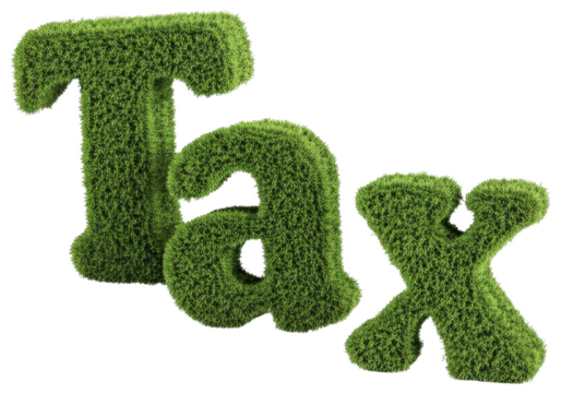 Grass letters forming the word Tax, transparent background png