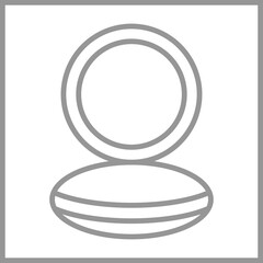 Powder Compact Icon Design