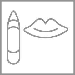 Lip Stain Icon Design