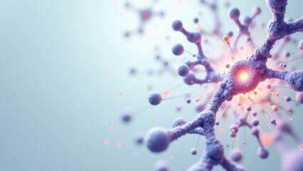 Structural model of GLP-1 receptor with ligand binding at center, showing scientific detail and biochemical interactions.