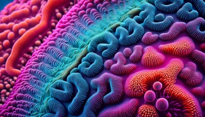 Microscopic Coral Bloom