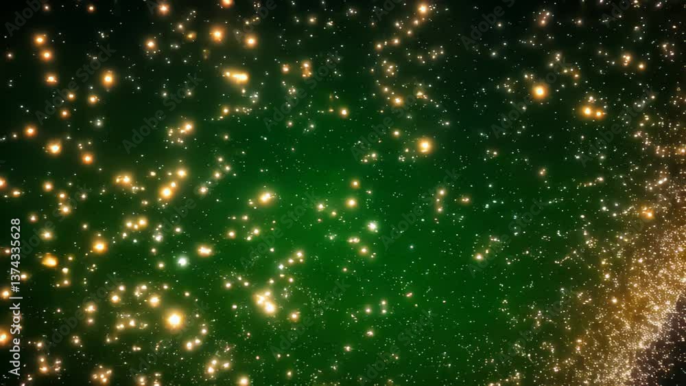 Wall mural discover the wonders of the universe as you observe a stunning display of twinkling stars and colorf