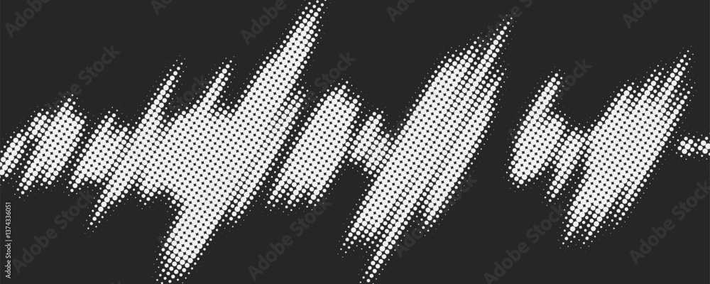 Poster abstract white gradient halftone textures isolated on a white background. various geometric monochro