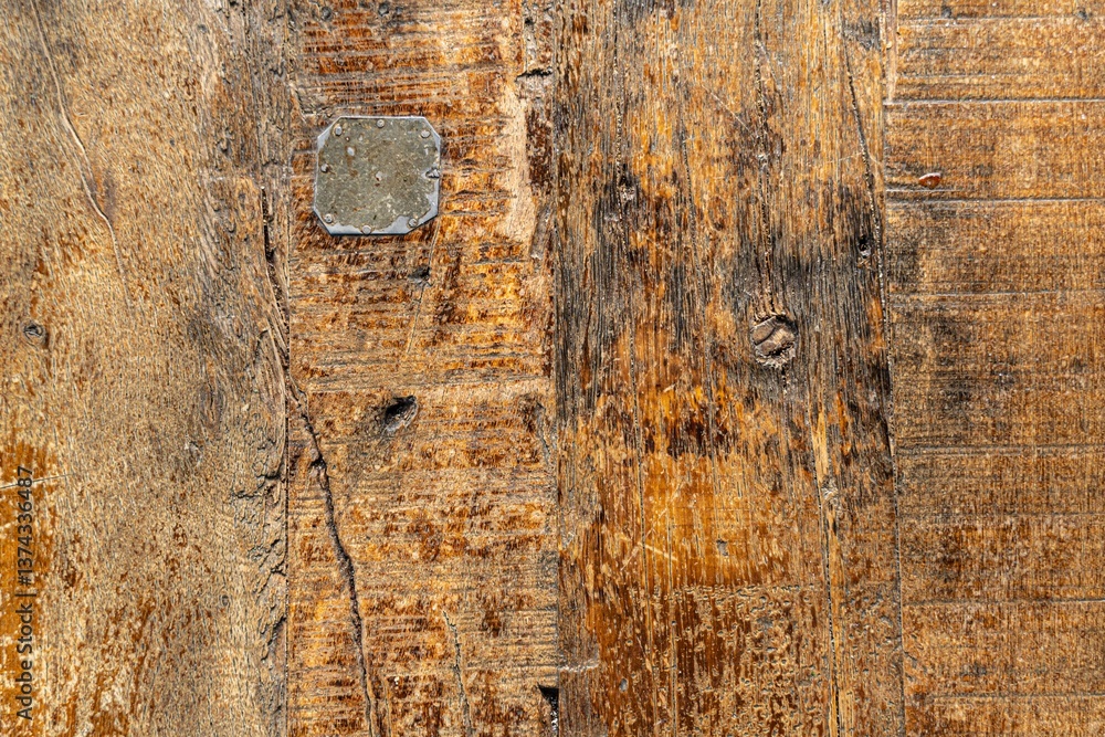 Aufkleber this high-resolution image features a rustic wood grain texture with intricate details and natural c