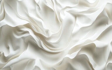 Fototapeta premium Elegant White Fabric Texture Flowing with Soft Light and Subtle Shadows