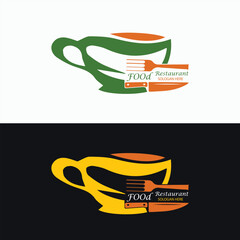 Modern Creative Restaurant Vector Logo