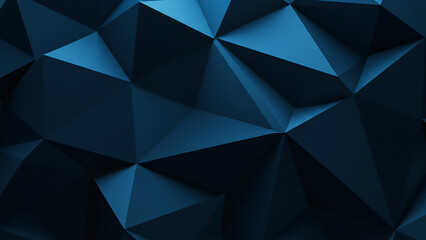 Fototapeta premium Abstract Geometric Blue Triangle Polygon Background Design,Background,Wallpaper