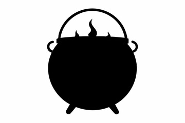 vector illustration of a cast iron stove