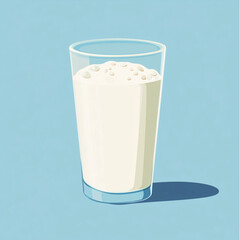 a glass of milk