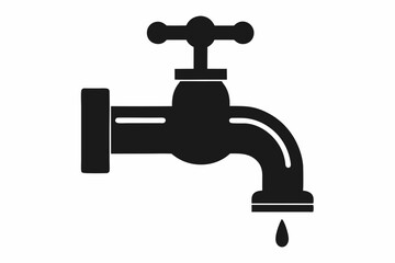 water tap isolated on white