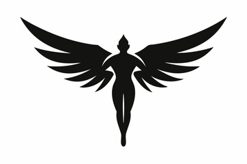 vector silhouette of a bird