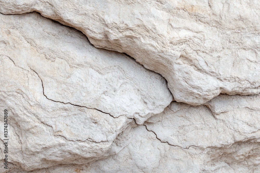 Poster close-up of rough stone surface showcasing natural textures and intricate details ideal for abstract