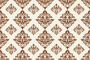 ikat Abstract Ethnic art. Seamless pattern in tribal, folk embroidery, and Mexican style. Aztec geometric art ornament print.Design for carpet, cover.wallpaper, wrapping, fabric, clothing