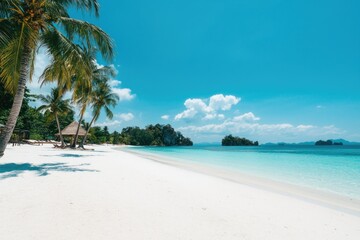 Naklejka premium Tropical beach paradise (41)