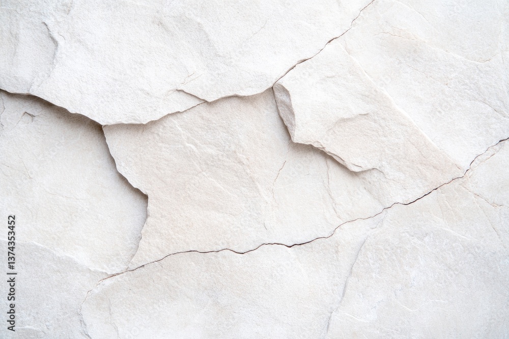 Poster close-up of rough stone surface expressing natural texture complexity neutral tones for minimalist d
