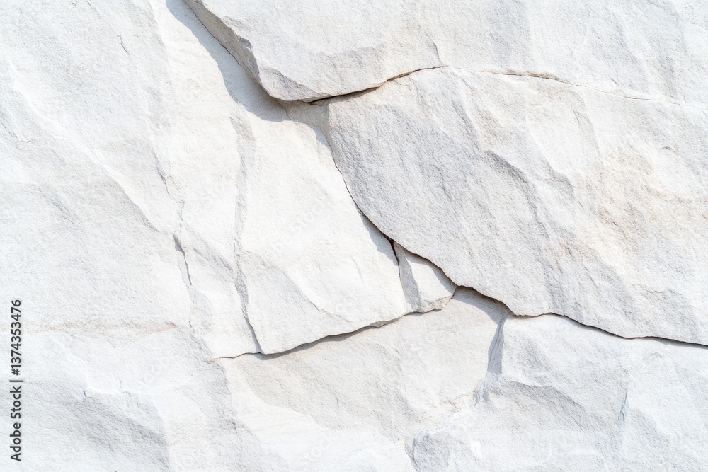 Poster close-up of rough stone surface expressing natural texture complexity neutral tones for minimalist d