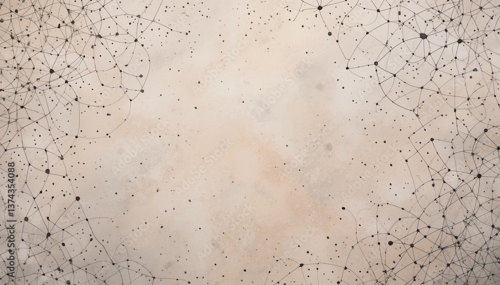 Aufkleber exploring abstract connections digital space graphic design creative environment aerial view concept