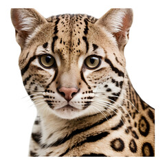 Obraz premium Close-up of a Beautiful Ocelot's Face