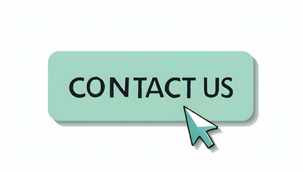 Fototapeta premium Contact Us Button: Interactive Cursor Pointer Icon