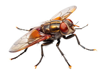 fly on white background