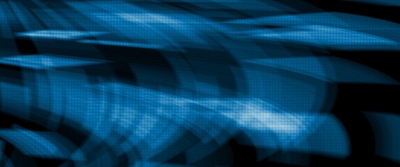 abstract blue background with motion blur and halftone texture