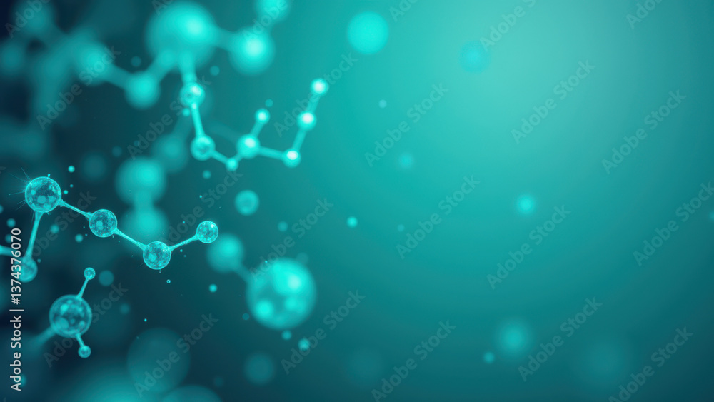 Aufkleber image depicts a microscopic view of a molecule with the structure of glp-1, highlighting its complex